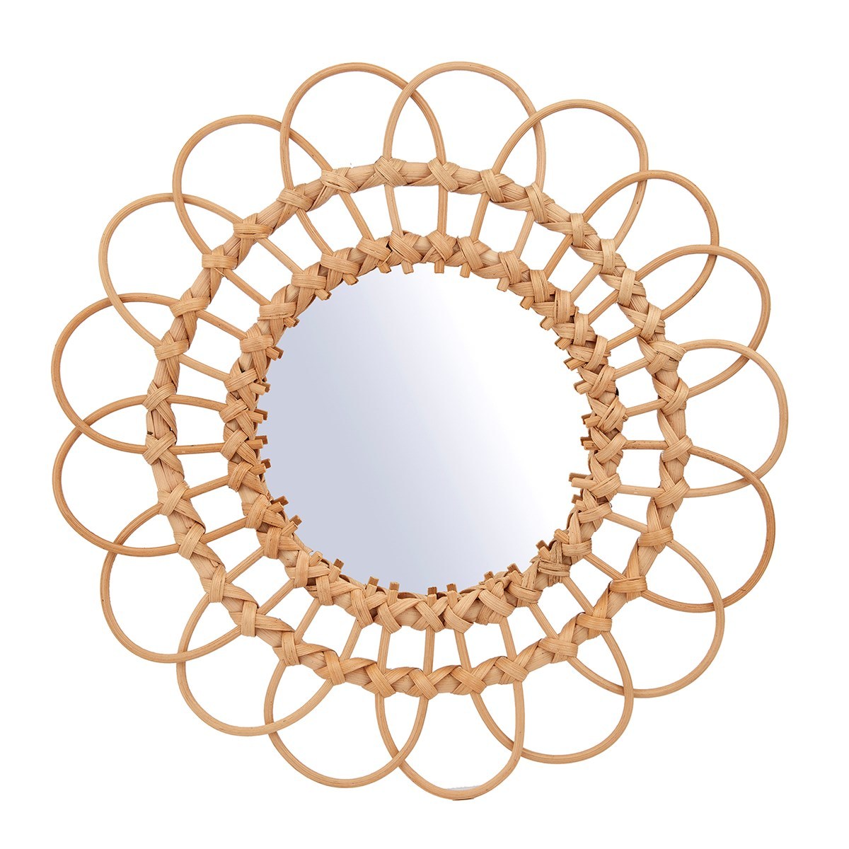 Sass & Belle: Large Rattan Mirror - 50cm image