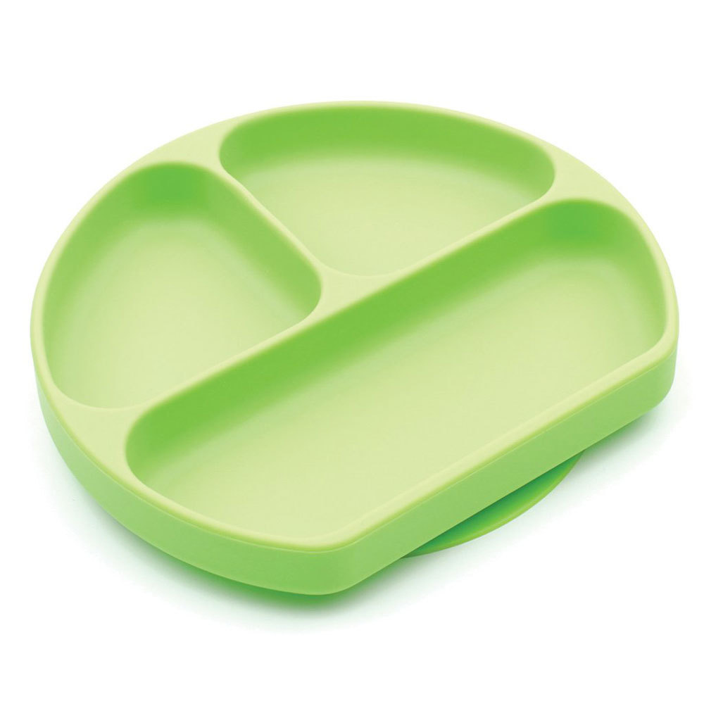 Bumkins: Silicone Grip Dish - Green