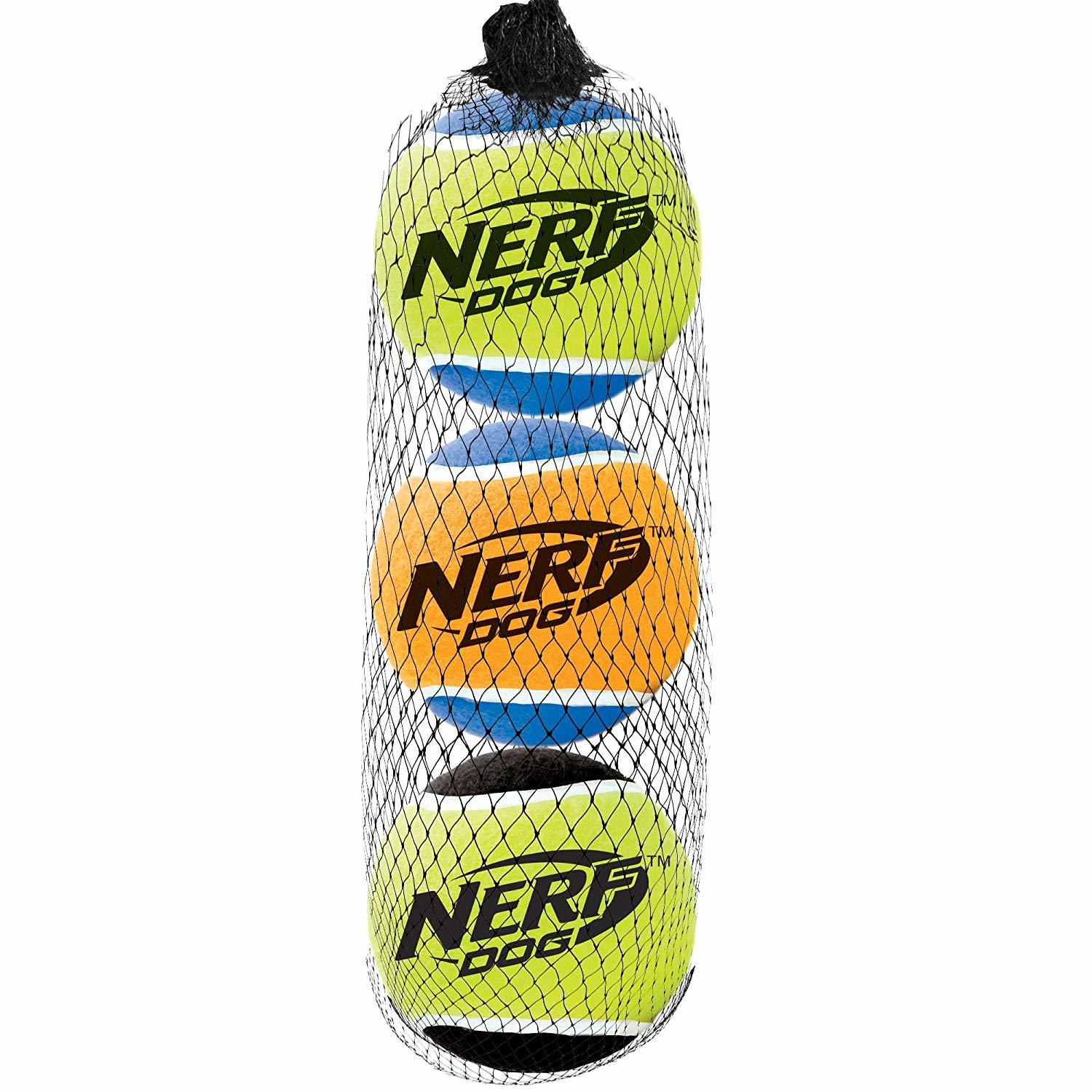 Nerf Dog Squeak Tennis Ball 3pk image