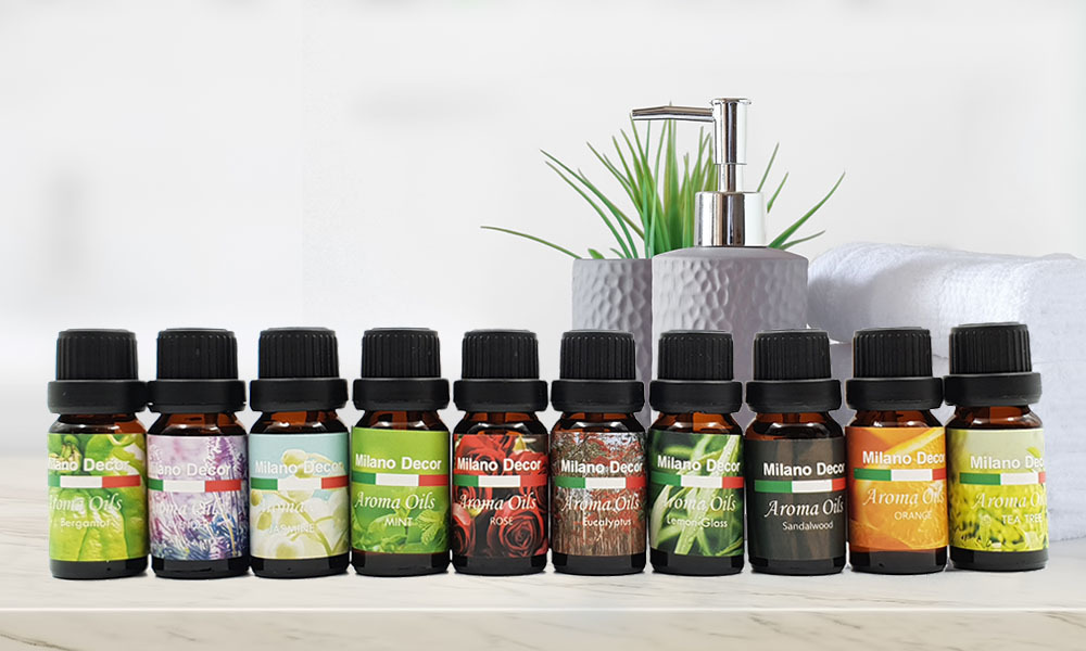 Milano Decor Aroma Diffuser Oils Aromatherapy Fragrance 10ml (10 Pack