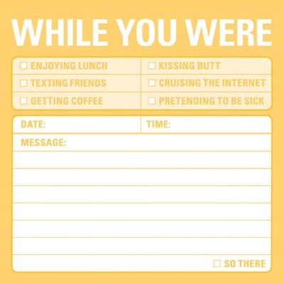 Sticky Notes - While You Were