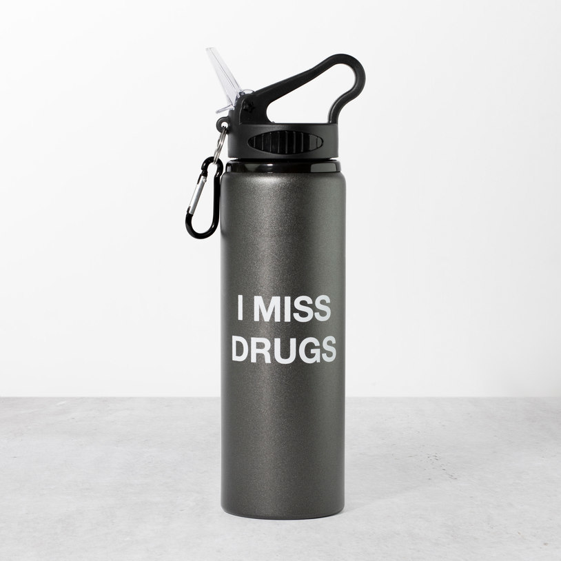 I Miss Drugs Water Bottle