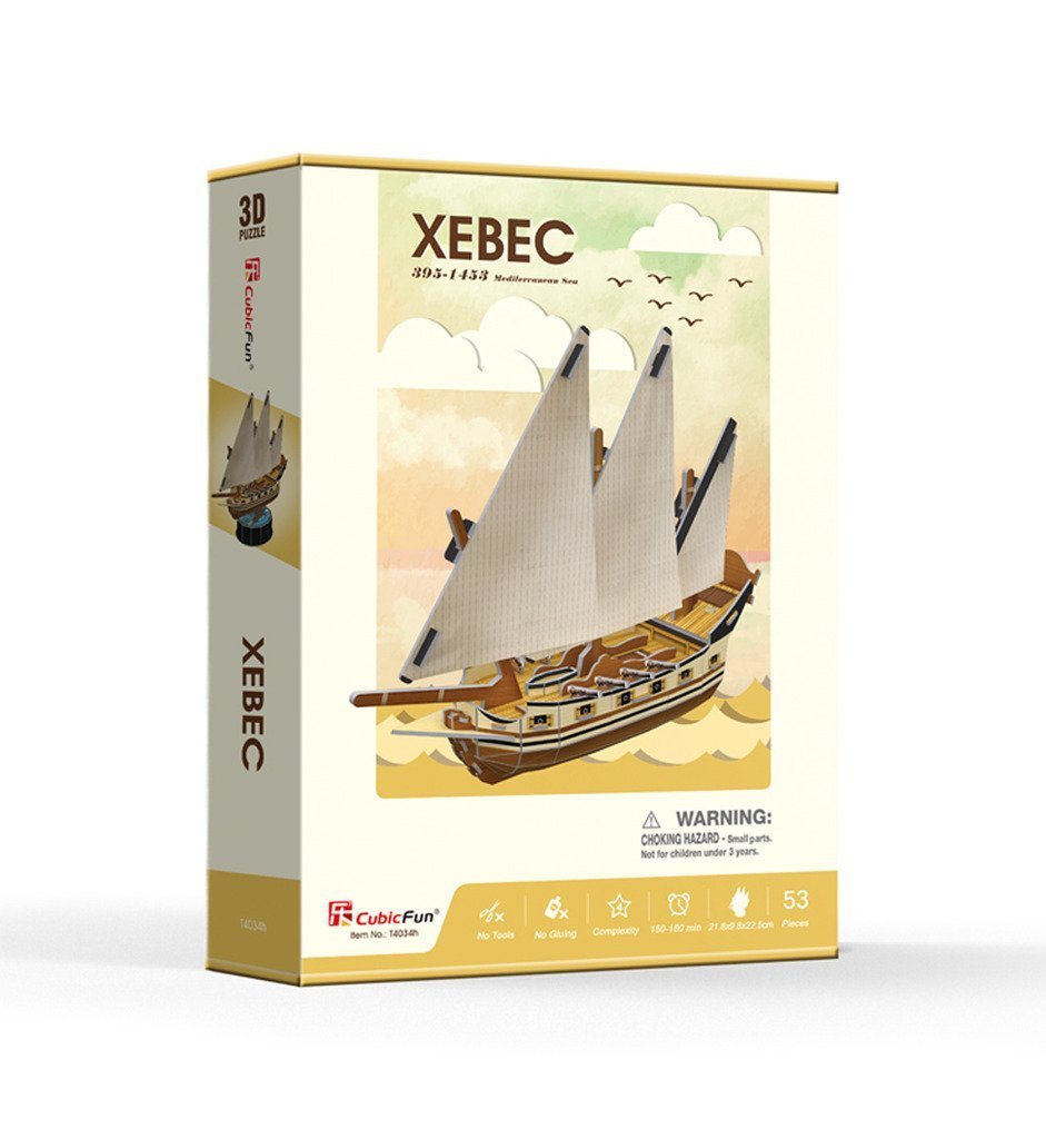 Cubic Fun: Xebec - 53 Piece 3D Puzzle image