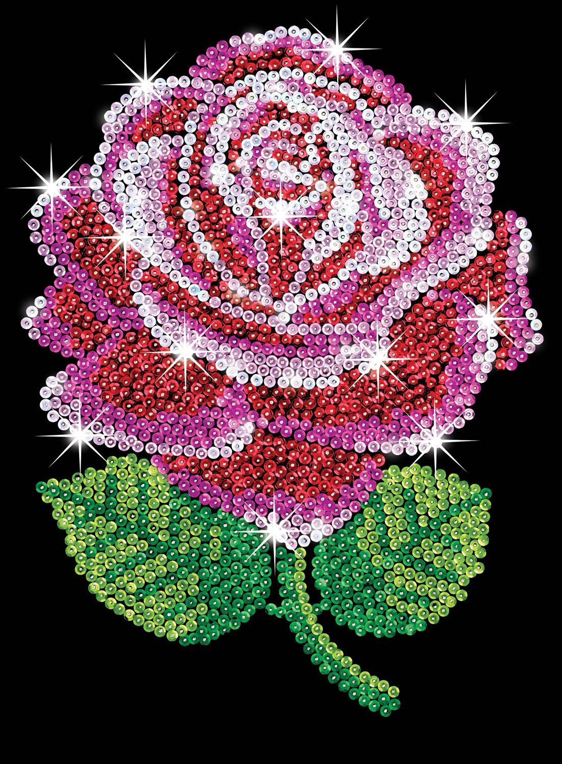 Sequin Art - Rose