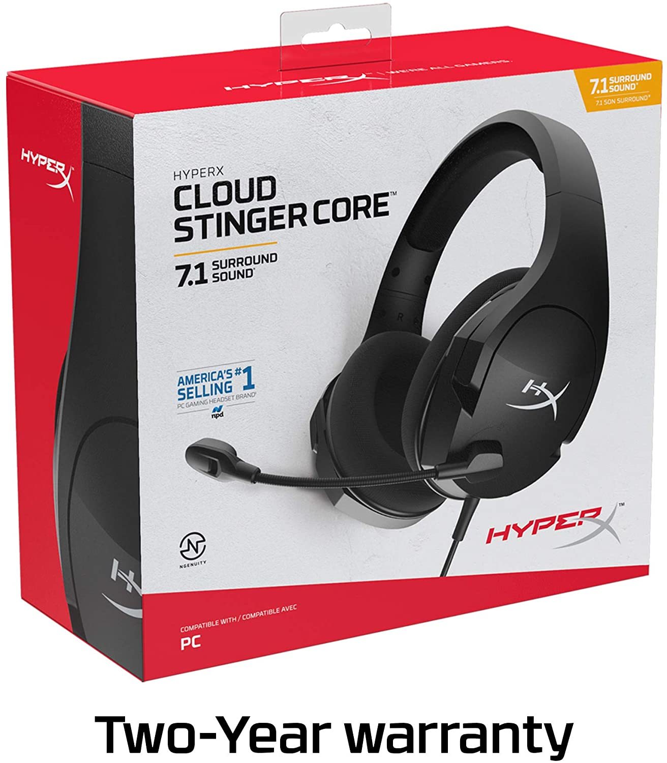 HyperX Cloud Stinger Core 7.1 Wired Gaming Headset for PC image
