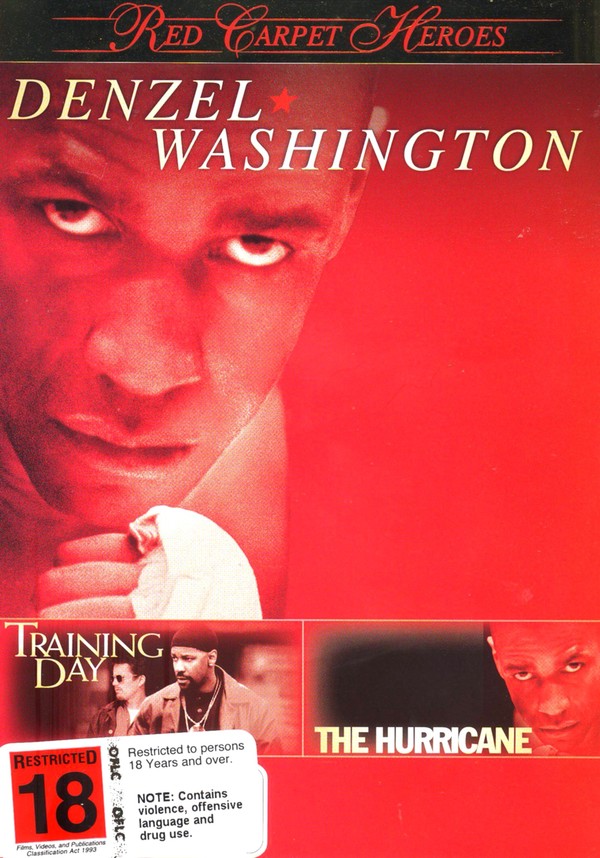 Red Carpet Heroes - Denzel Washington (Training Day / The Hurricane) (2 Disc Set) on DVD image