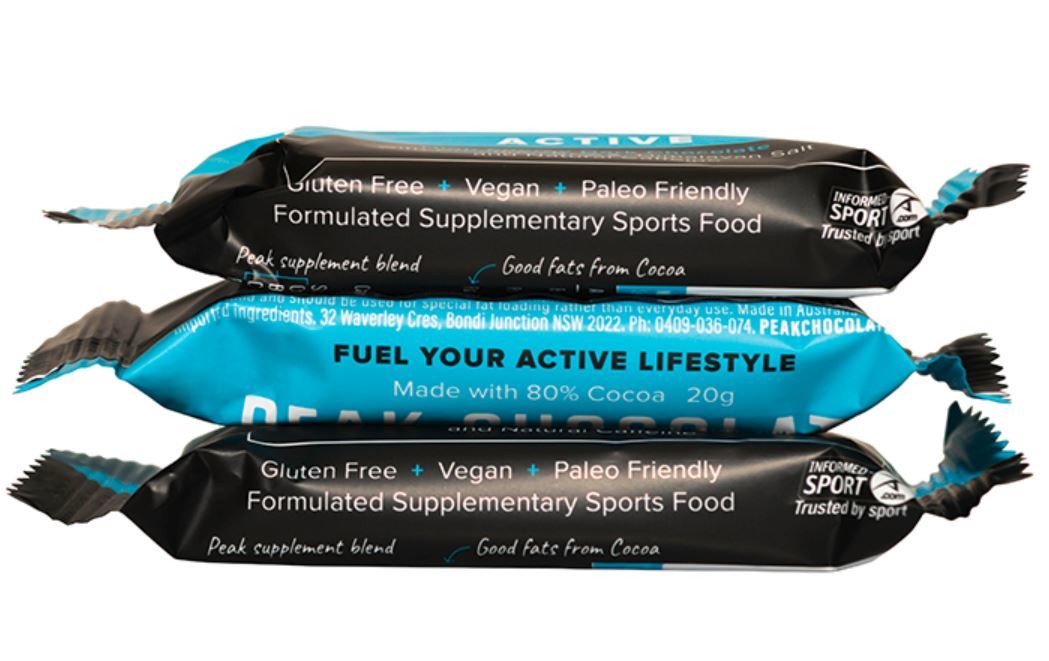 Peak High Energy & Endurance Chocolate (3 x 20g) image