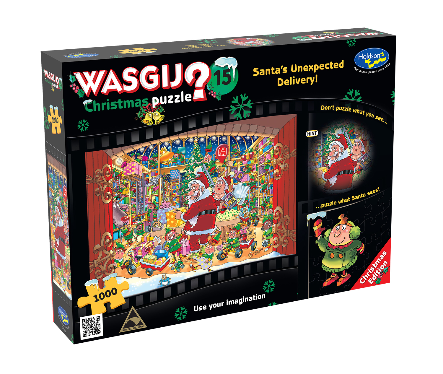 Wasgij: 1000 Piece Puzzle - Christmas #15 (Santa's Unexpected Delivery!) image