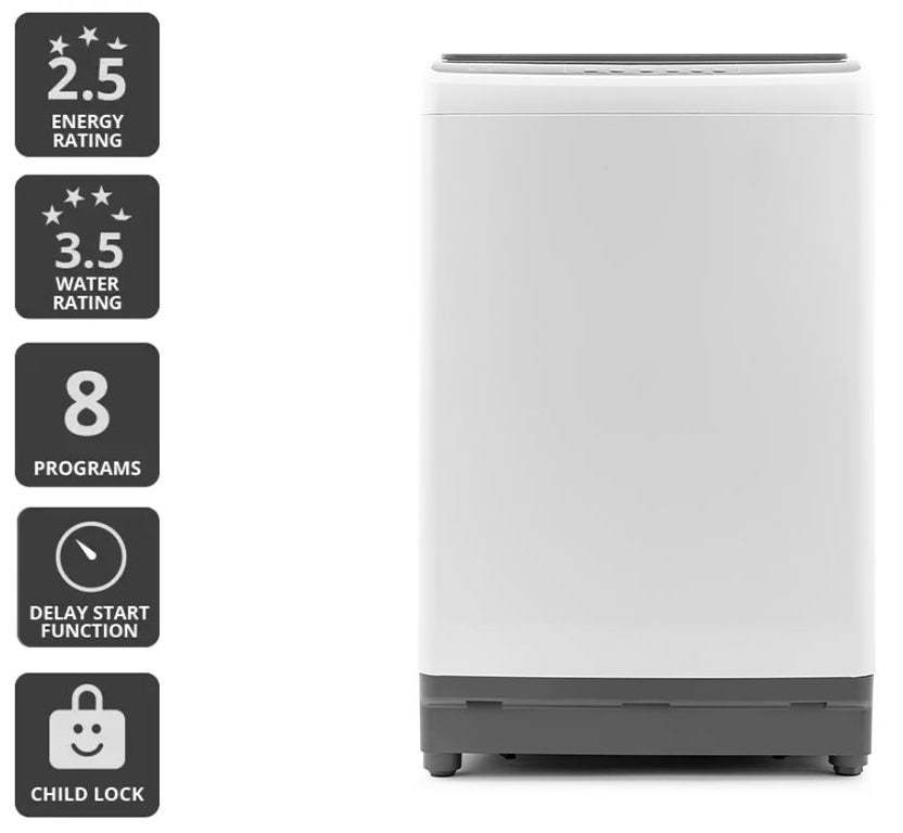 Buy Kogan 8kg Top Load Washing Machine White at Mighty Ape NZ
