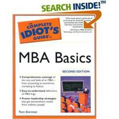 The Complete Idiot's Guide to MBA Basics by Alpha Books image