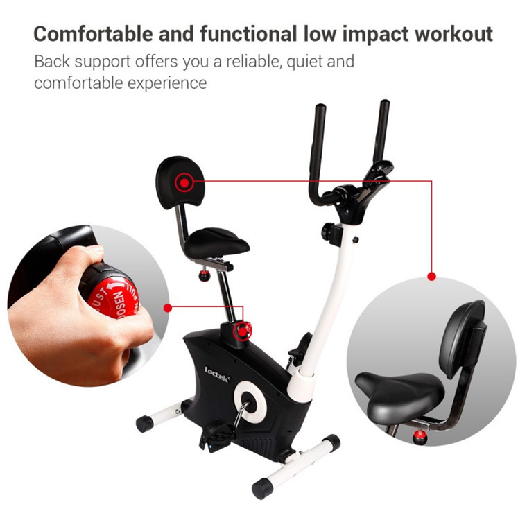 Loctek F206DBT Exercise Bike with Tabletop at Mighty Ape NZ