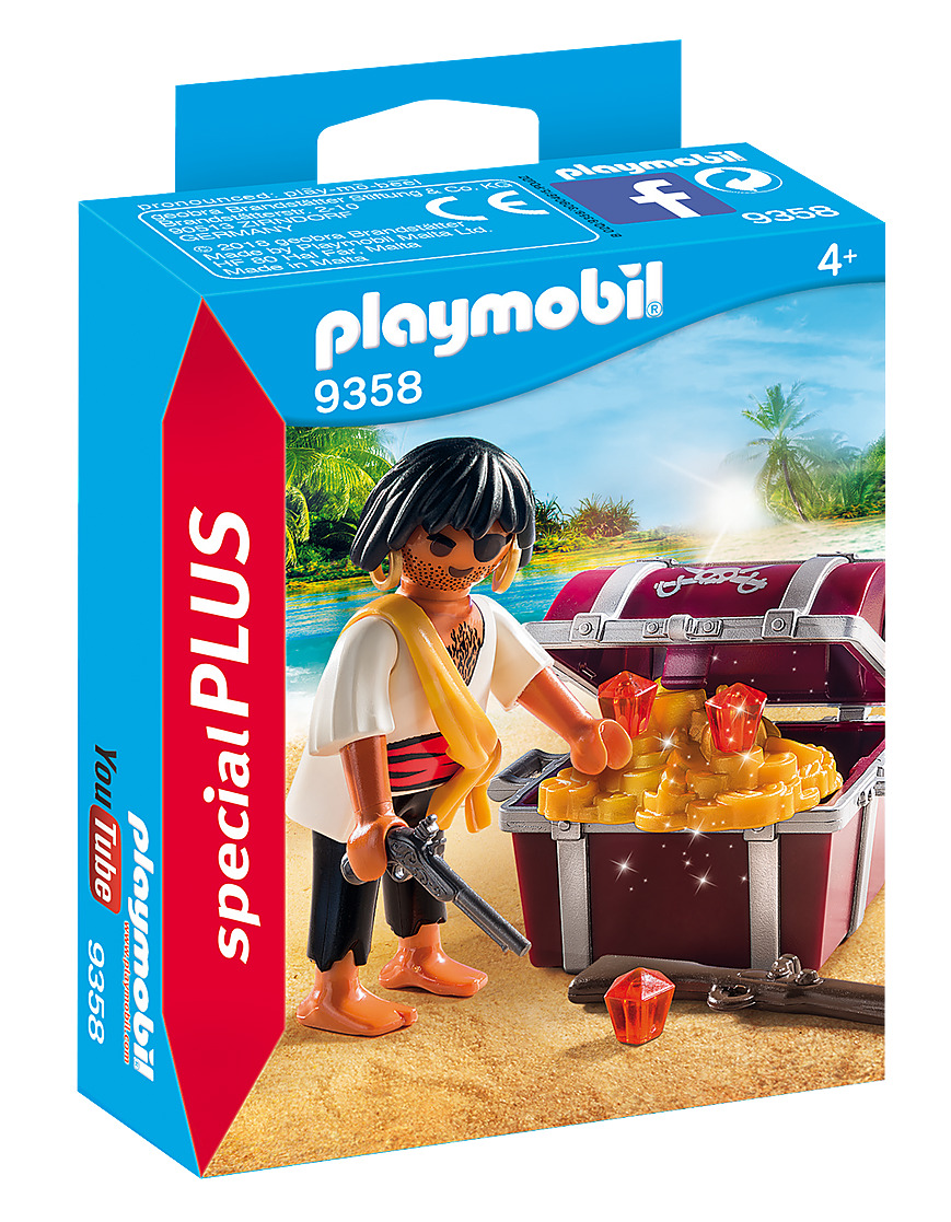 Playmobil - Pirate with Treasure Chest (9358) image