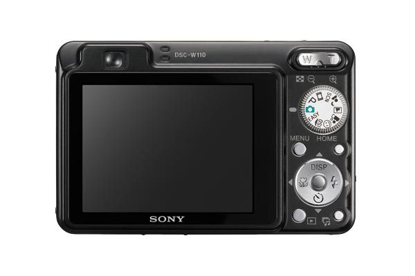 Sony DSCW110B 7.2MP 4 x OPT 2.5inch LCD - Black image