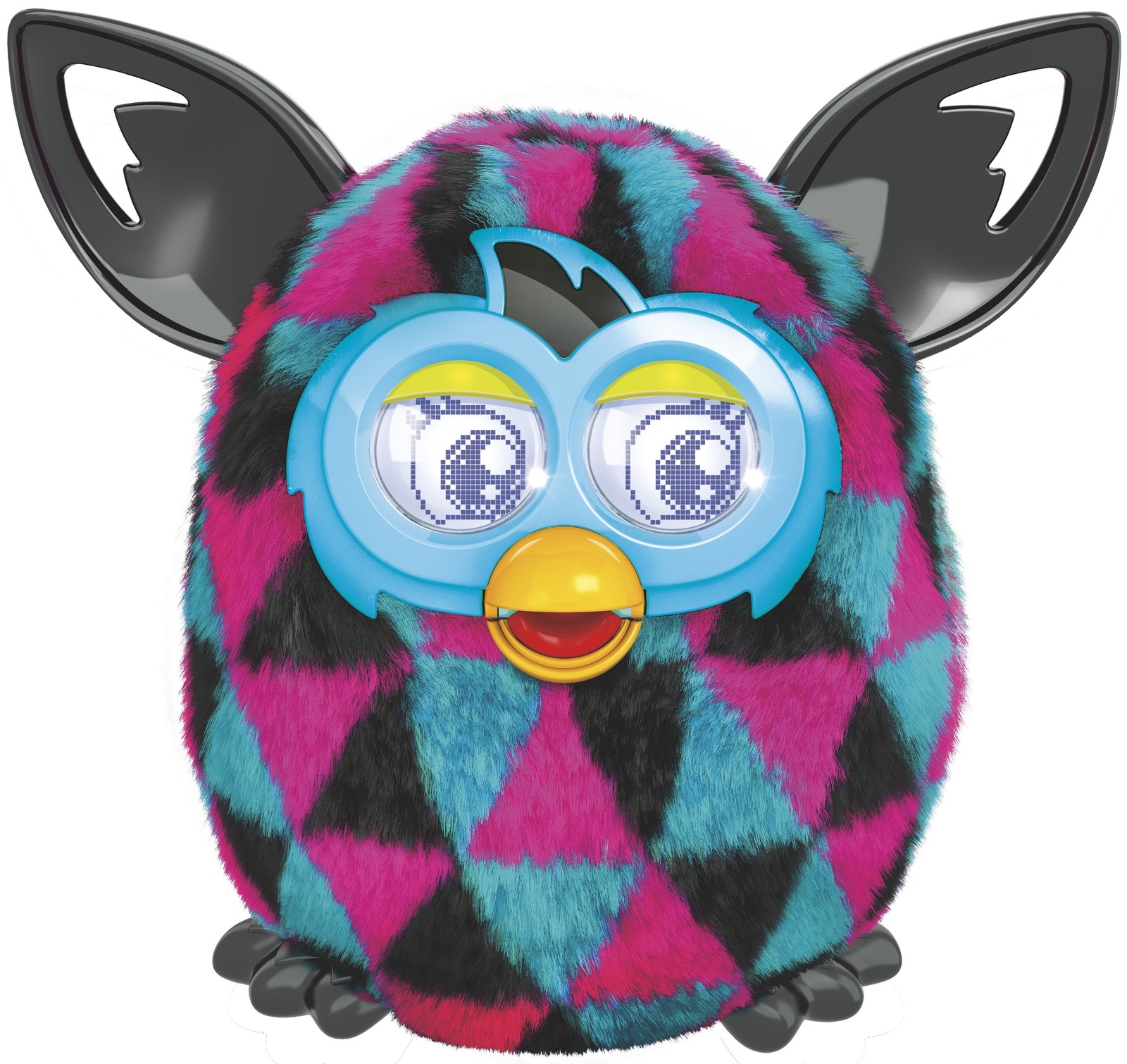 Furby Boom Black & Pink Triangles Images at Mighty Ape Australia