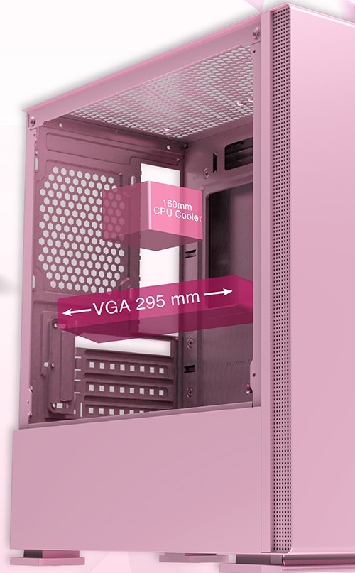 Xigmatek NYC Queen Tempered Glass Mini Tower Case image