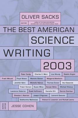 The Best American Science Writing 2003 on Paperback by Oliver Sacks