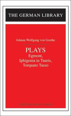 Plays by Johann Wolfgang von Goethe image