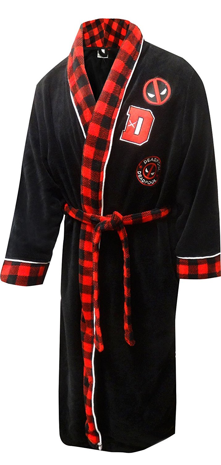 Deadpool Plush Robe with Patches (Large)