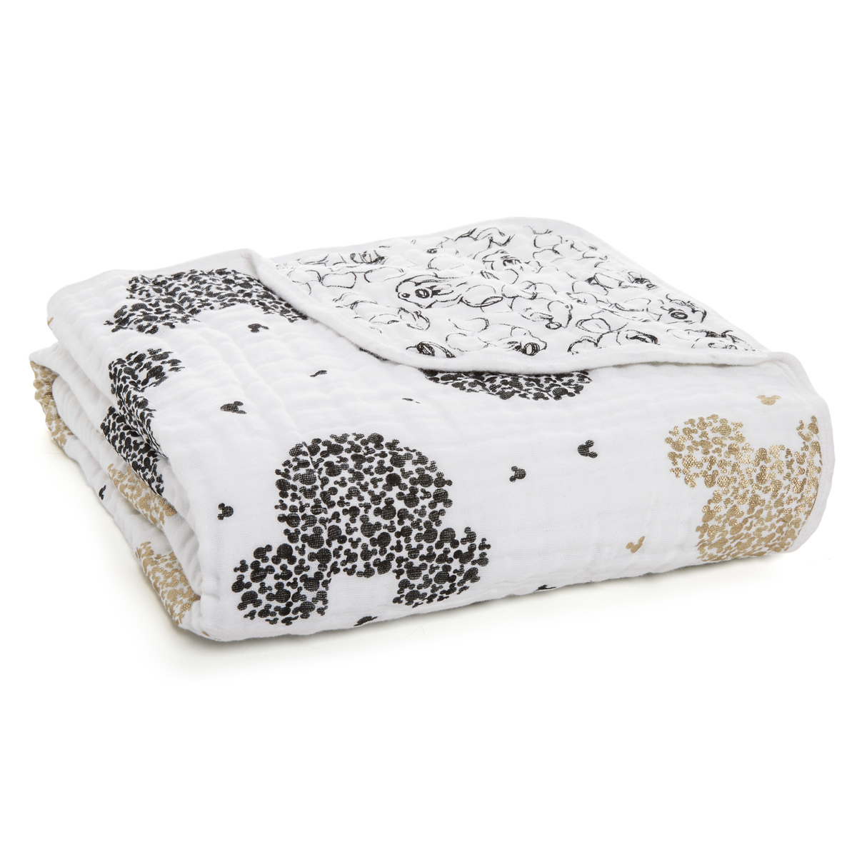 Aden + Anais - Scatter Metallic Dream Blanket - Mickey's 90th image