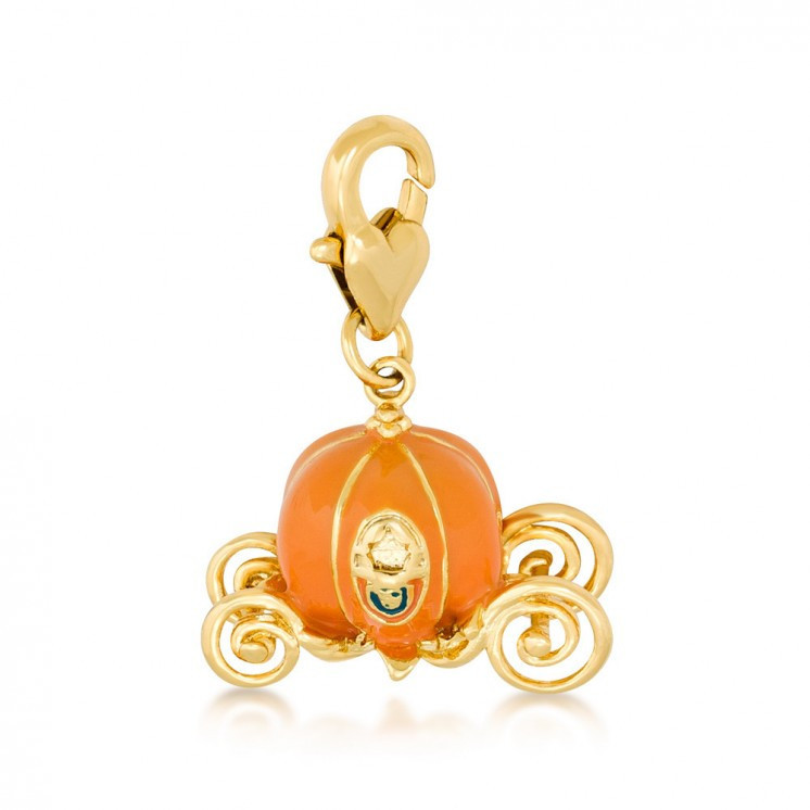 Couture Kingdom: Disney - Cinderella Pumpkin Carriage Charm (Yellow Gold) image