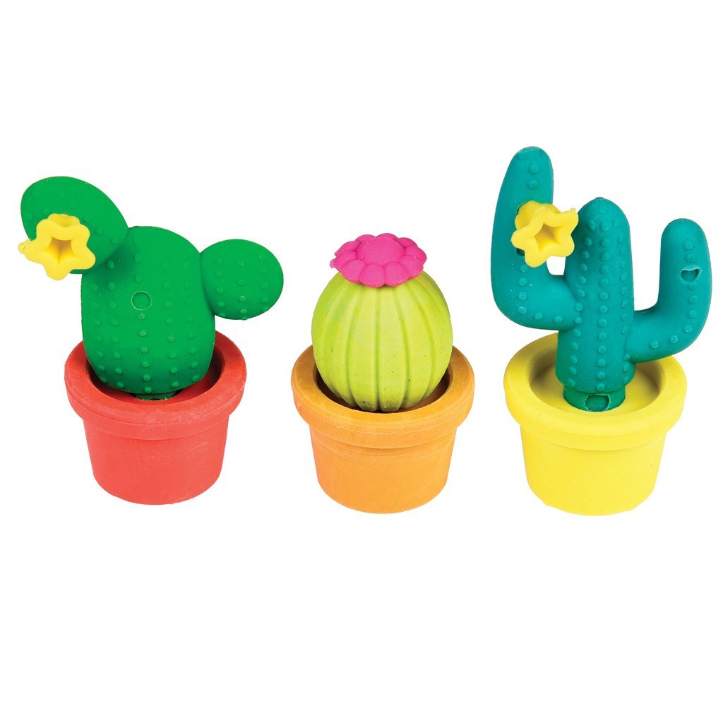 Cactus Erasers (Set of 3) image