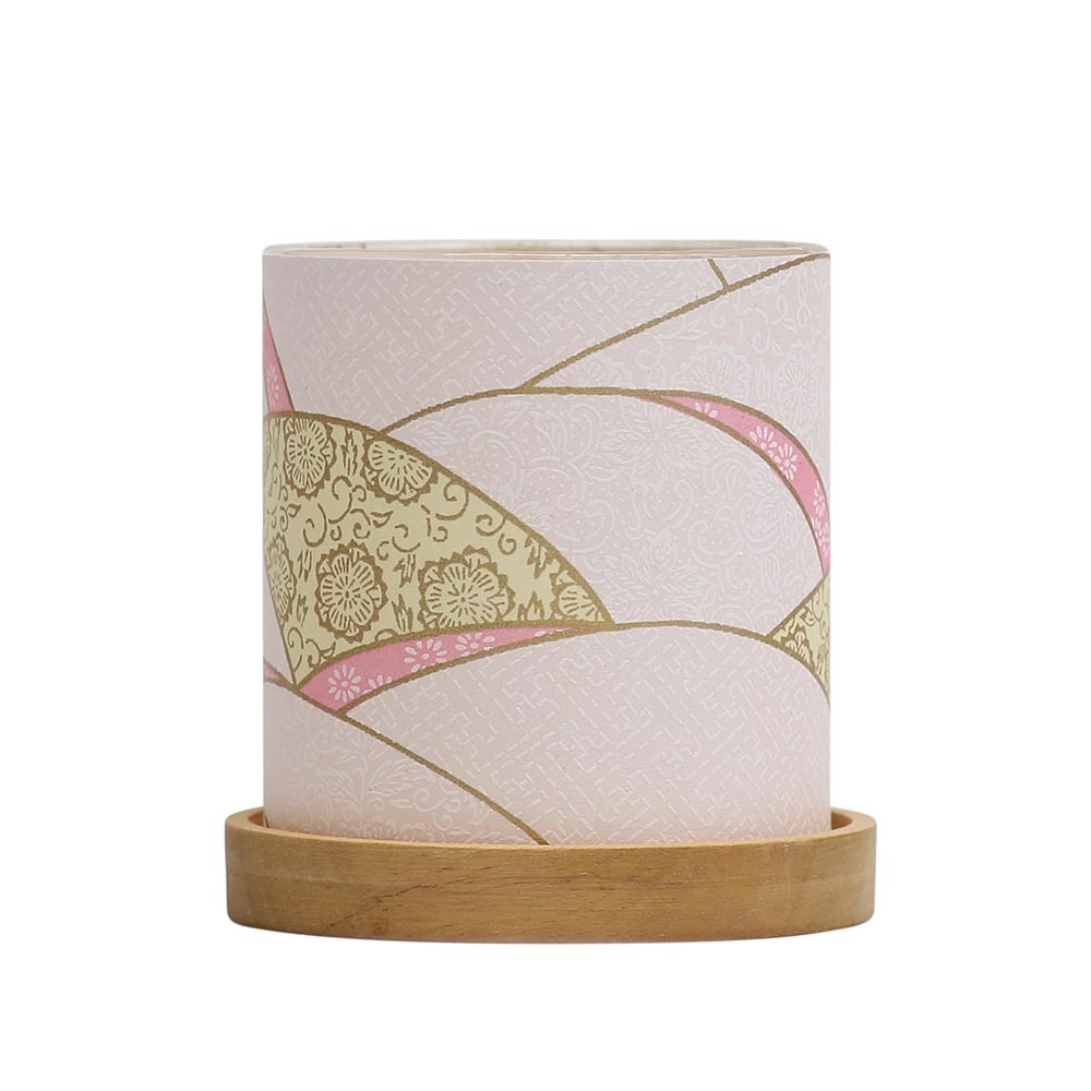 Mini Glass Lantern Hills (Pink) image