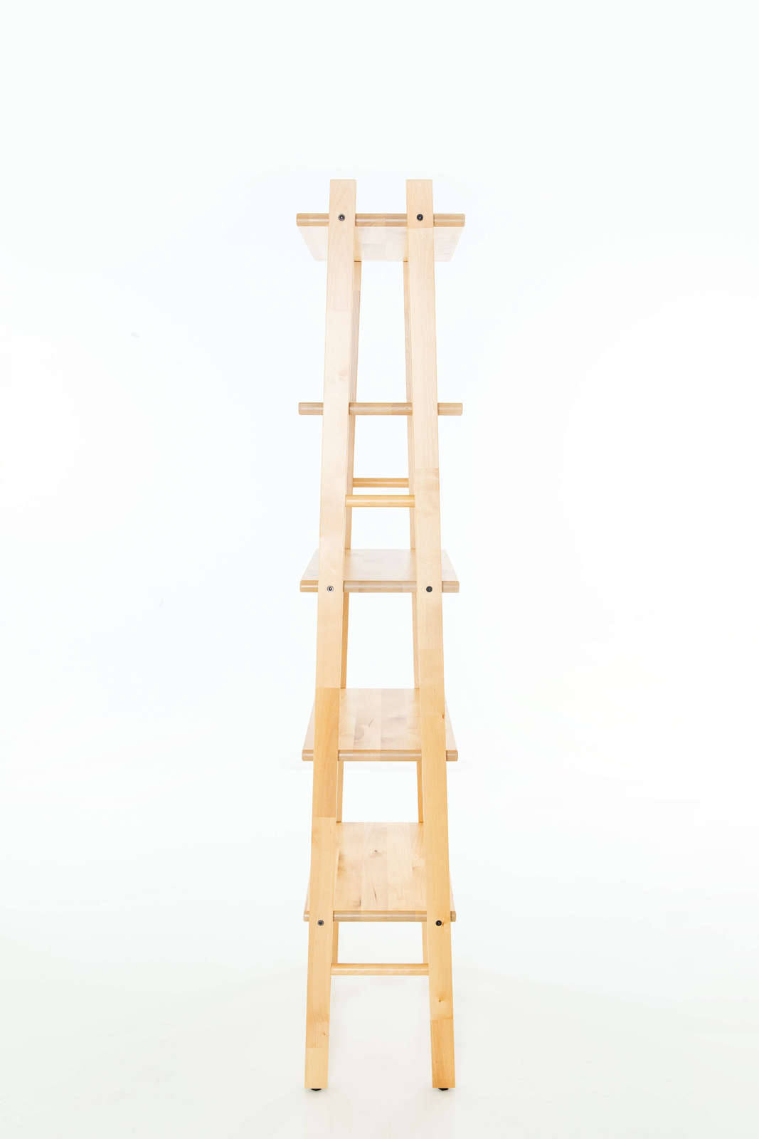Buy Solid Birch Wood AFrame Shelf Unit Natural at Mighty Ape NZ