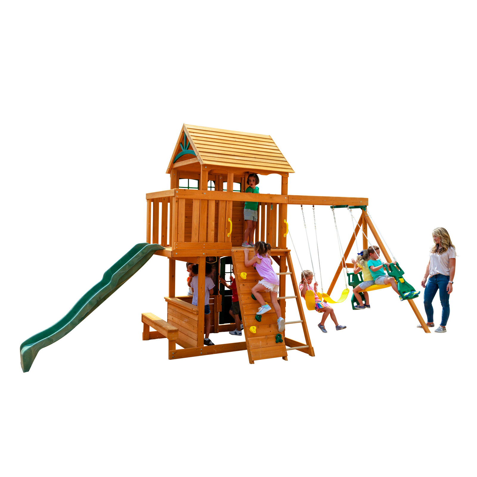 Buy KidKraft Ashberry Wooden Swing Set / Playset at Mighty Ape NZ
