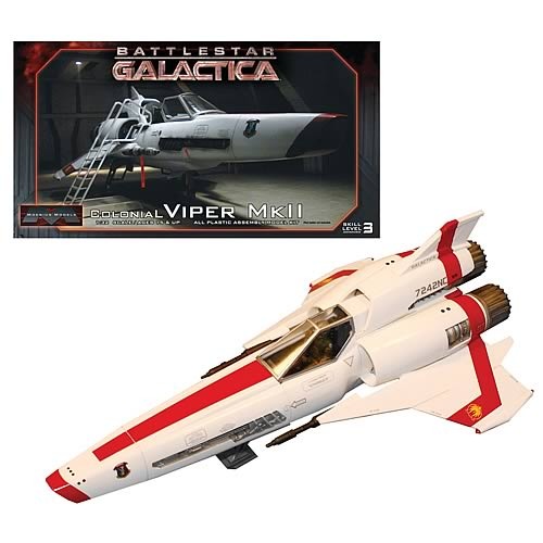 BATTLESTAR GALACTICA SUPER DEFORMED VIPER MARK II MODEL KIT by Moebius  Models