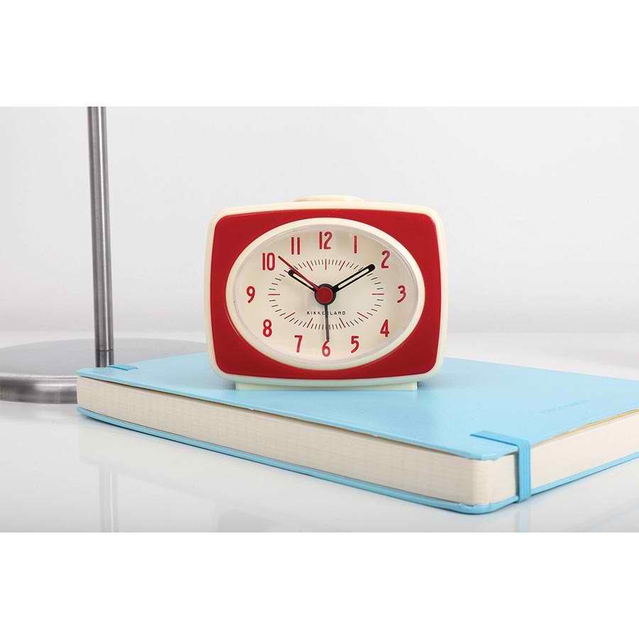 Small Classic Alarm Clock - Red