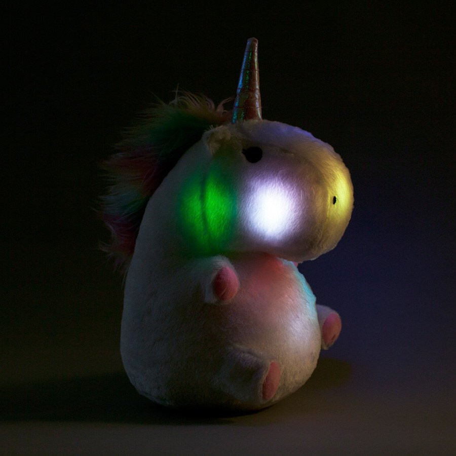 Chubby Light-Up Unicorn Pillow image