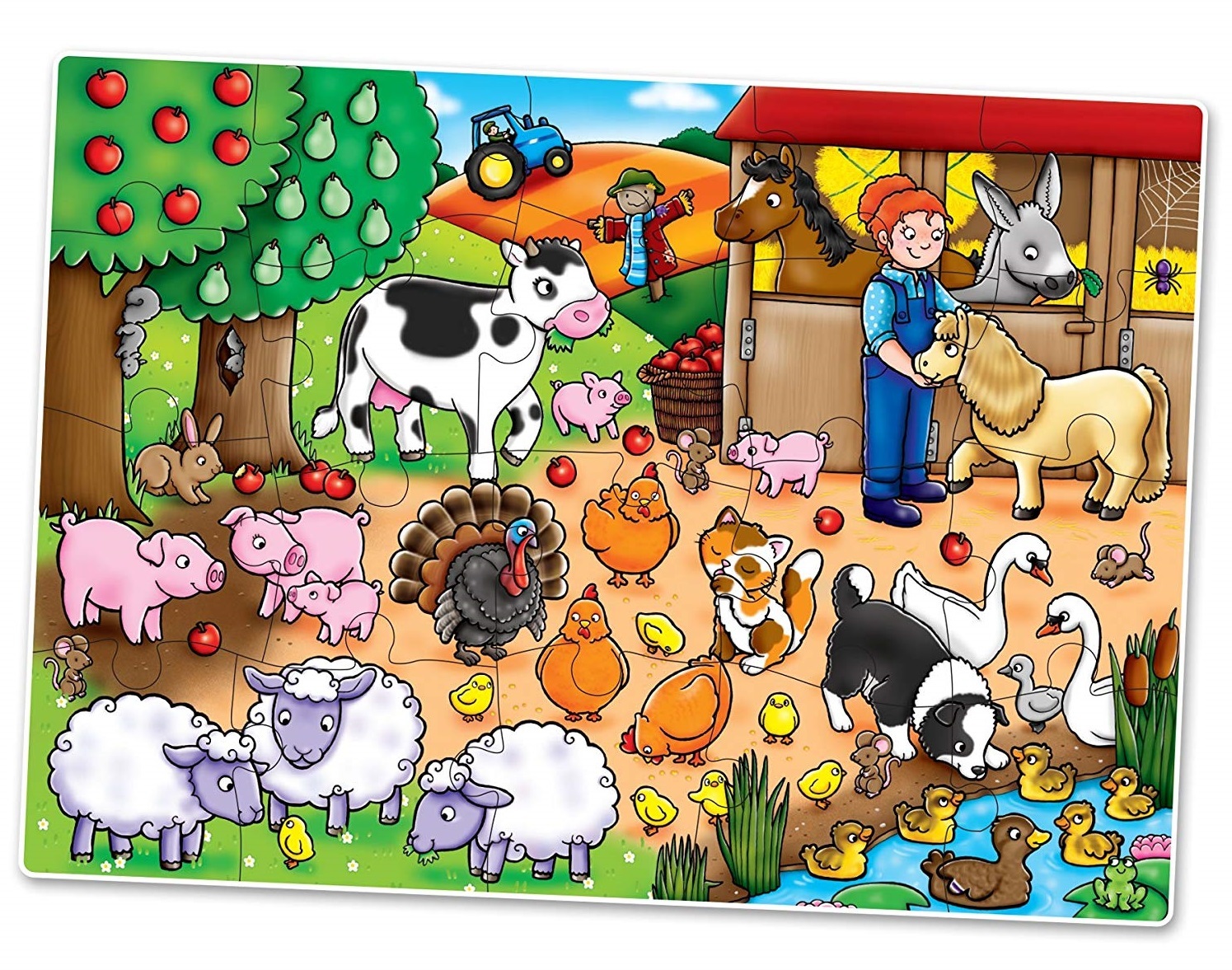 Orchard Toys: Who's On The Farm? - Jigsaw Puzzle image