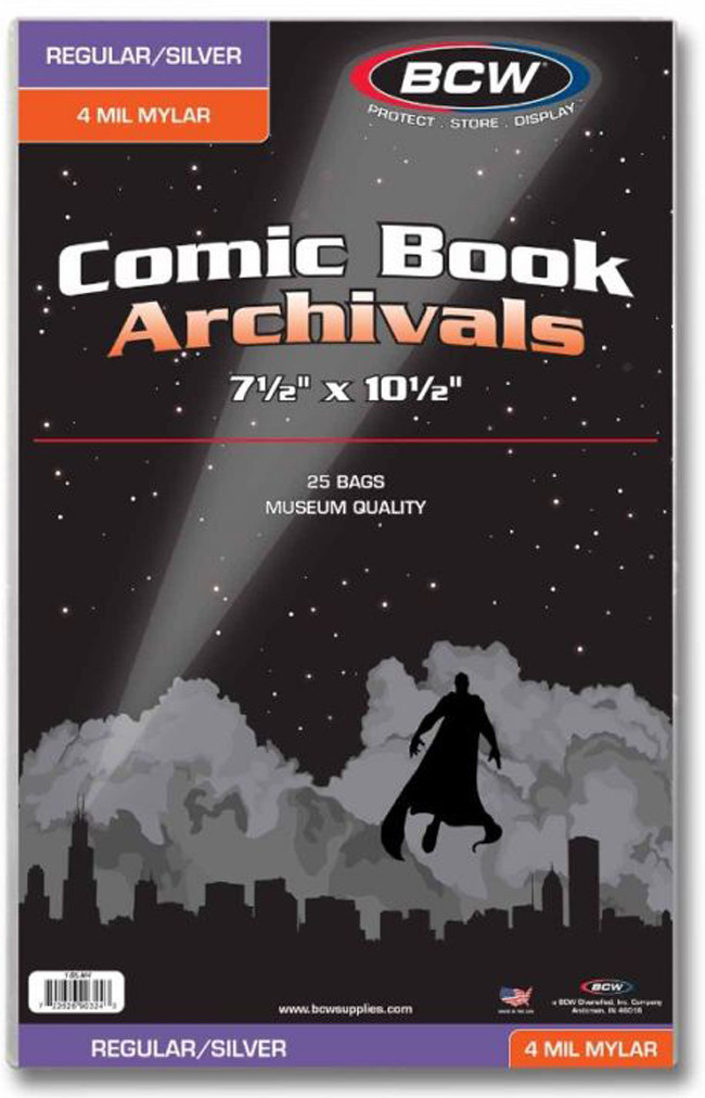 BCW: Comic Book - 4-mil Mylar Archivals (Regular/Silver) image