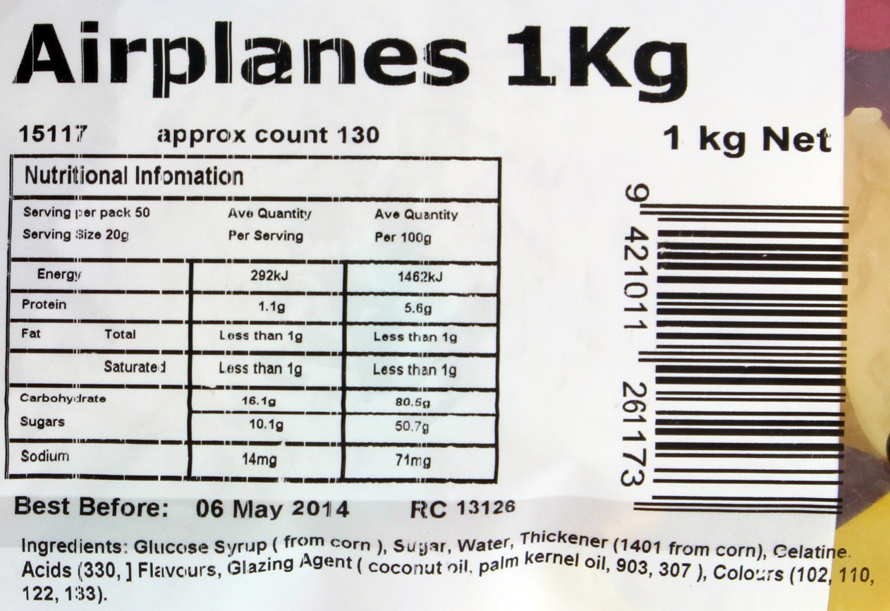Airplanes 1kg - Rainbow Confectionery image