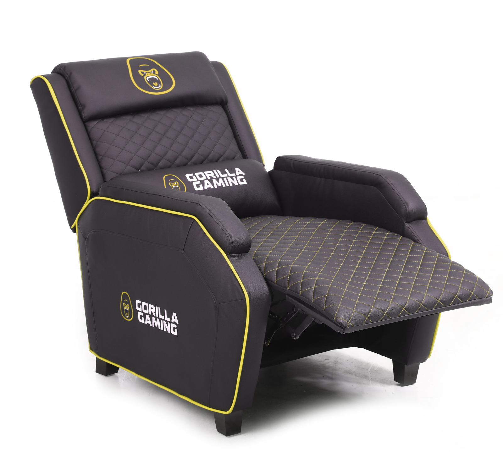 Gorilla Gaming Sofa - Black & Yellow for image