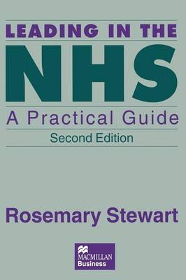 Leading in the NHS by Rosemary Stewart image