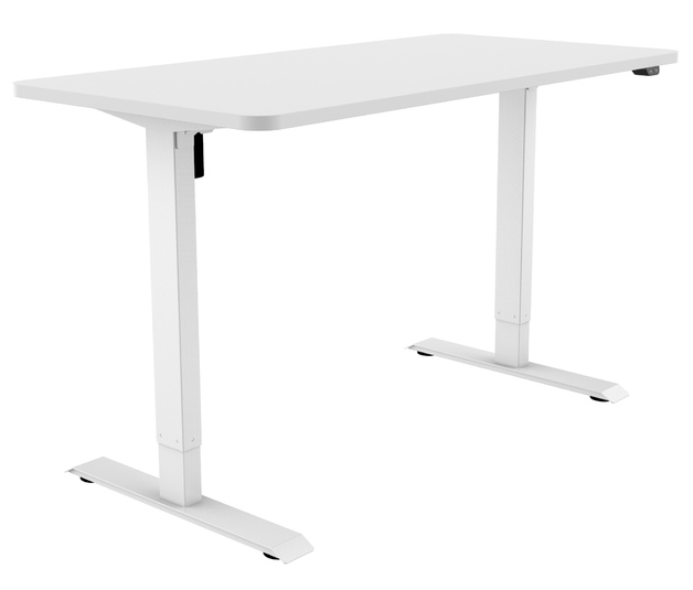 Buy Gorilla Office Height Adjustable Desk White/White at Mighty Ape NZ