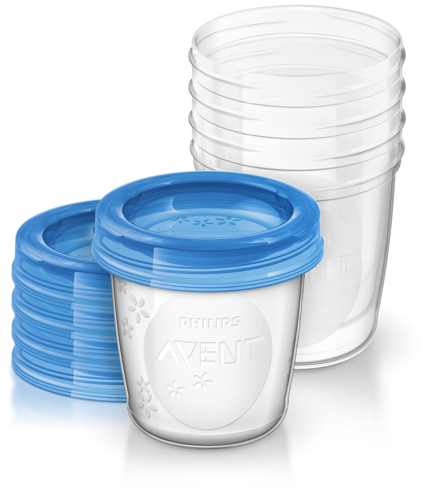 Philips Avent Milk Storage Cups - 180ml (5 Pack) image