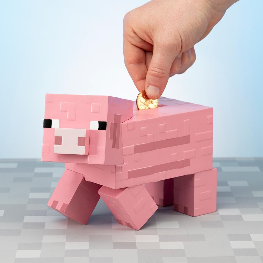 Minecraft Pig Money Bank at Mighty Ape NZ