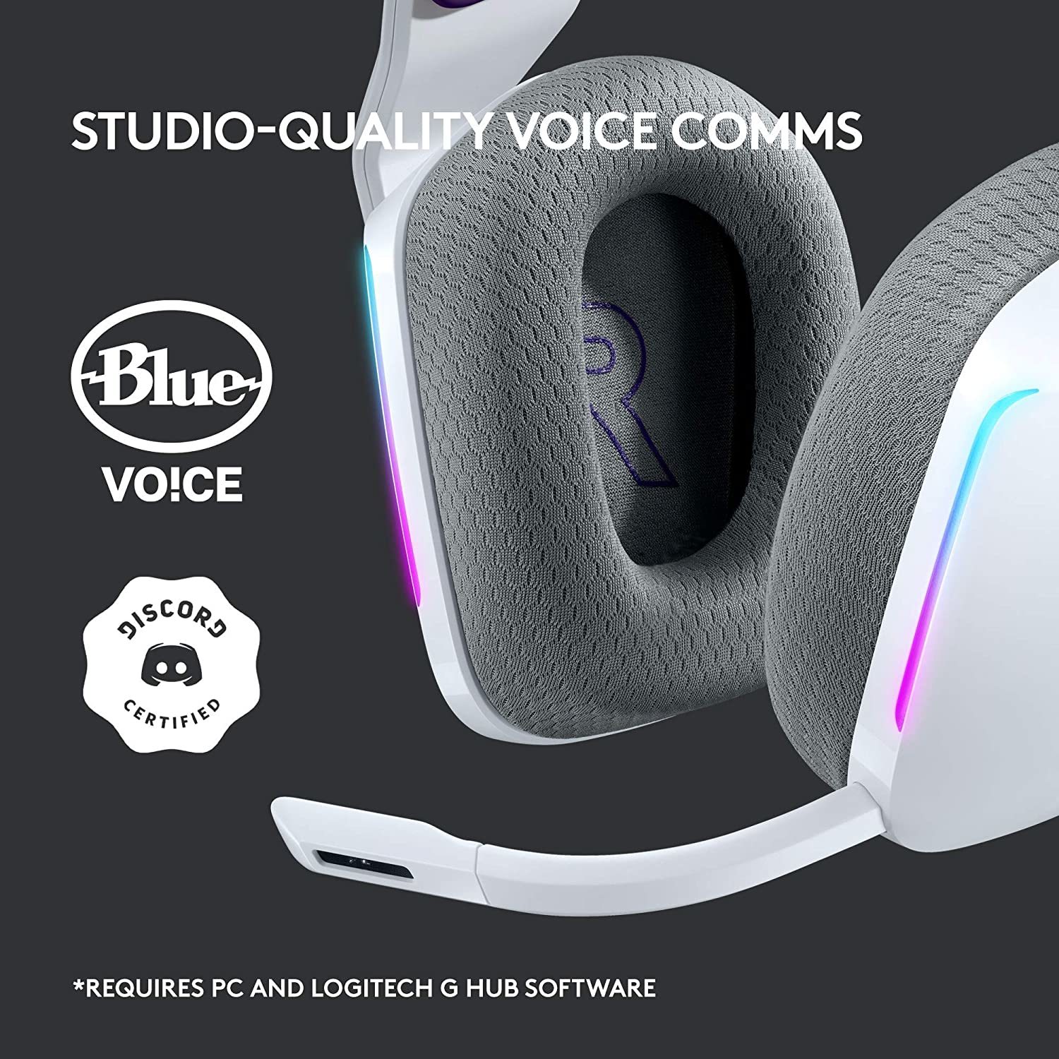 Logitech G733 LIGHTSPEED Wireless RGB Gaming Headset - White for PC, PS4 image