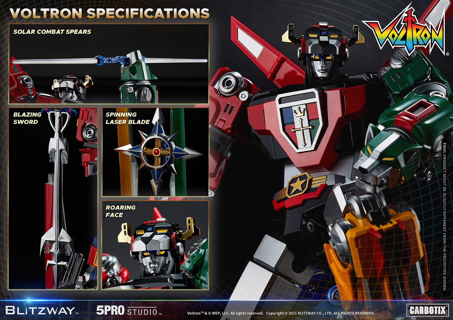 Voltron 14" Premium Action Figure at Mighty Ape NZ