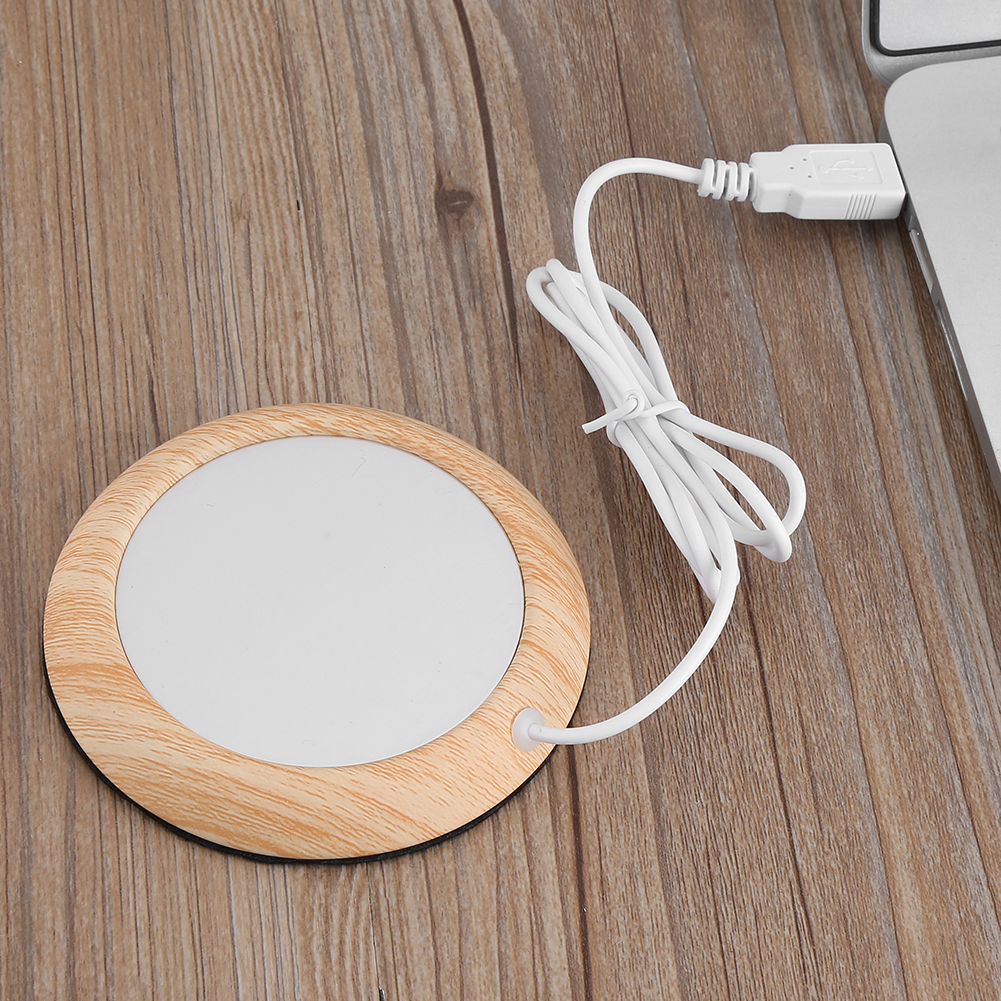 Heated Cup Warmer - Light Wood image