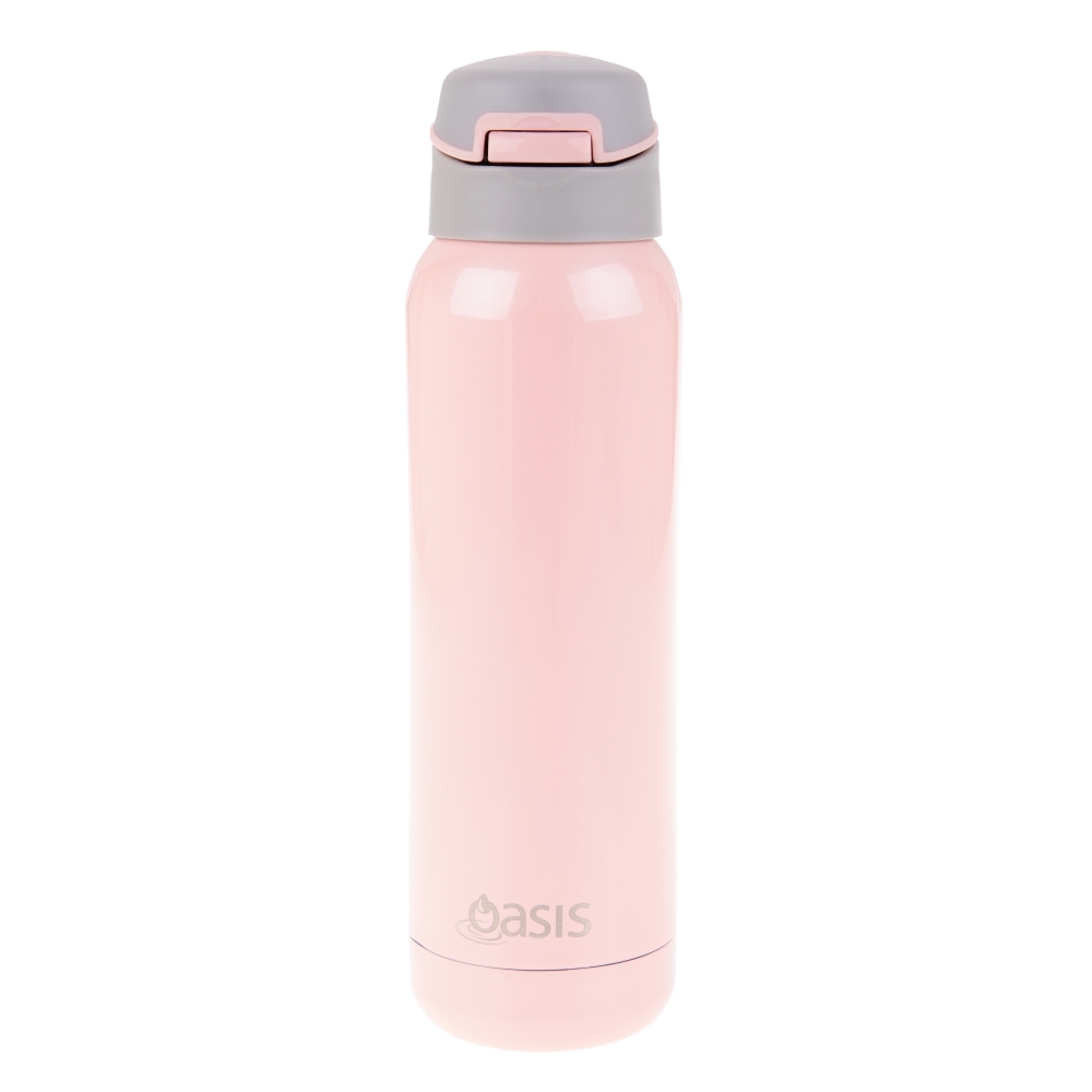 Oasis Stainless Steel Insulated Drink Bottle W/Flip Straw Lid Soft
