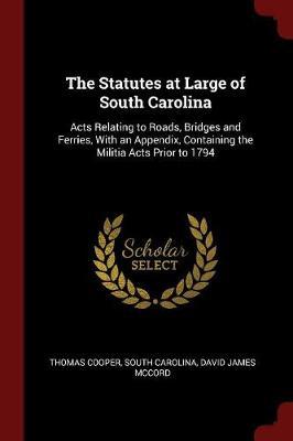 The Statutes at Large of South Carolina by Thomas Cooper image