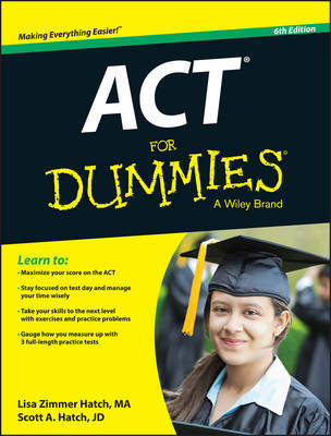 ACT For Dummies by Lisa Zimmer Hatch image