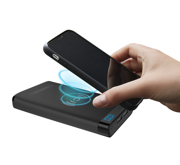 Cygnett: ChargeUp Swift 10k Wireless Power Bank - Black image