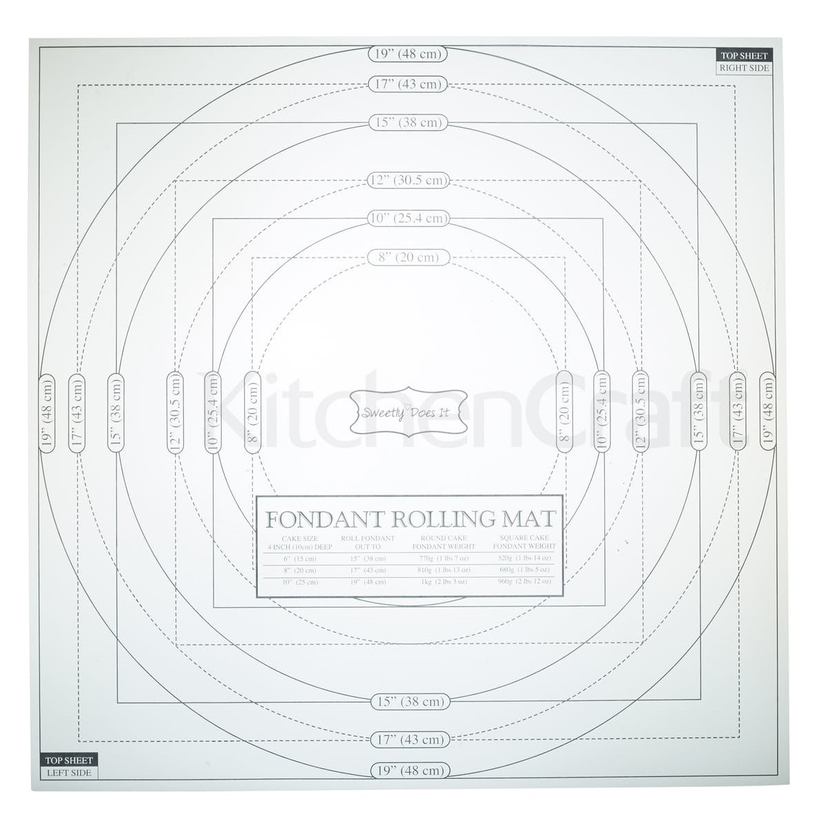 KitchenCraft: Sweetly Does It Icing Mat - (50cm) image