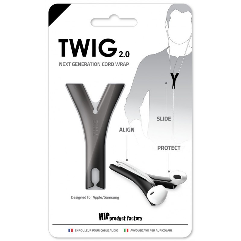 TWIG Cord Wrap - Black image