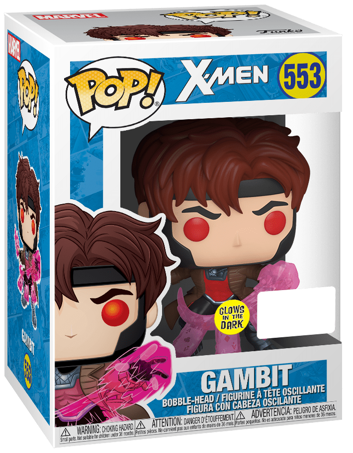 Marvel: X-Men - Gambit (Glow) Pop! Vinyl Figure image