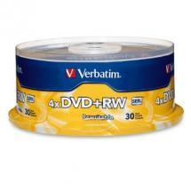 Verbatim DVD+RW 4.7GB 30Pk Spindle 4x image